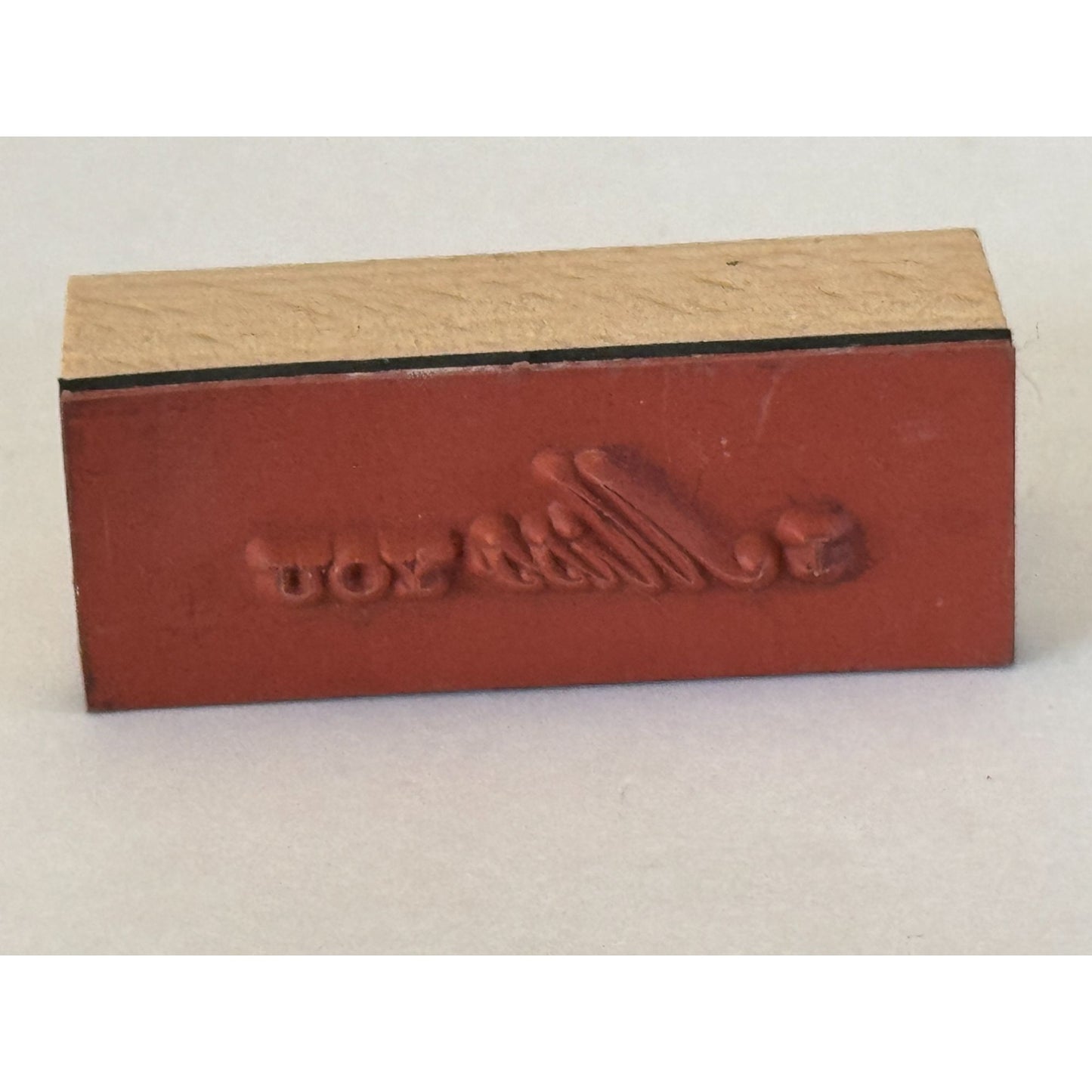 I Miss You Rubber Stamp Card Making Words Sentiment Friendship Friend Message
