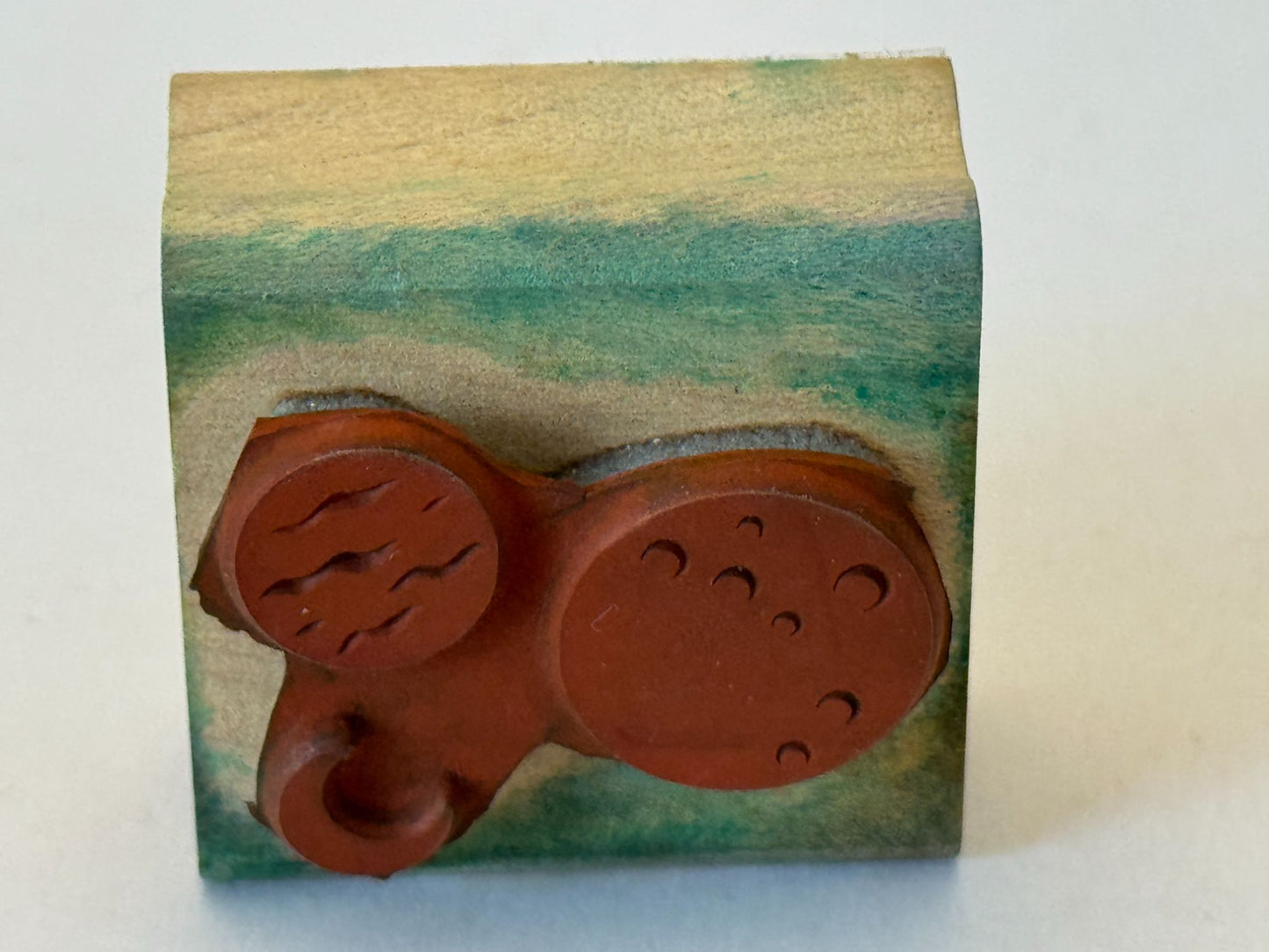 Stampin Up Rubber Stamp Moon Planets Outer Space Night Sky Craft Cardmaking Art