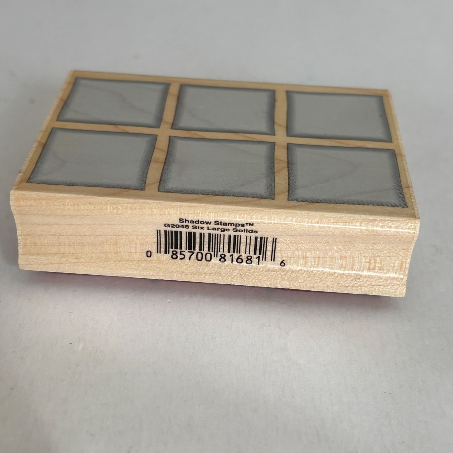Hero Arts Rubber Stamp Six Large Solids Shadow Squares Texture Background G2048