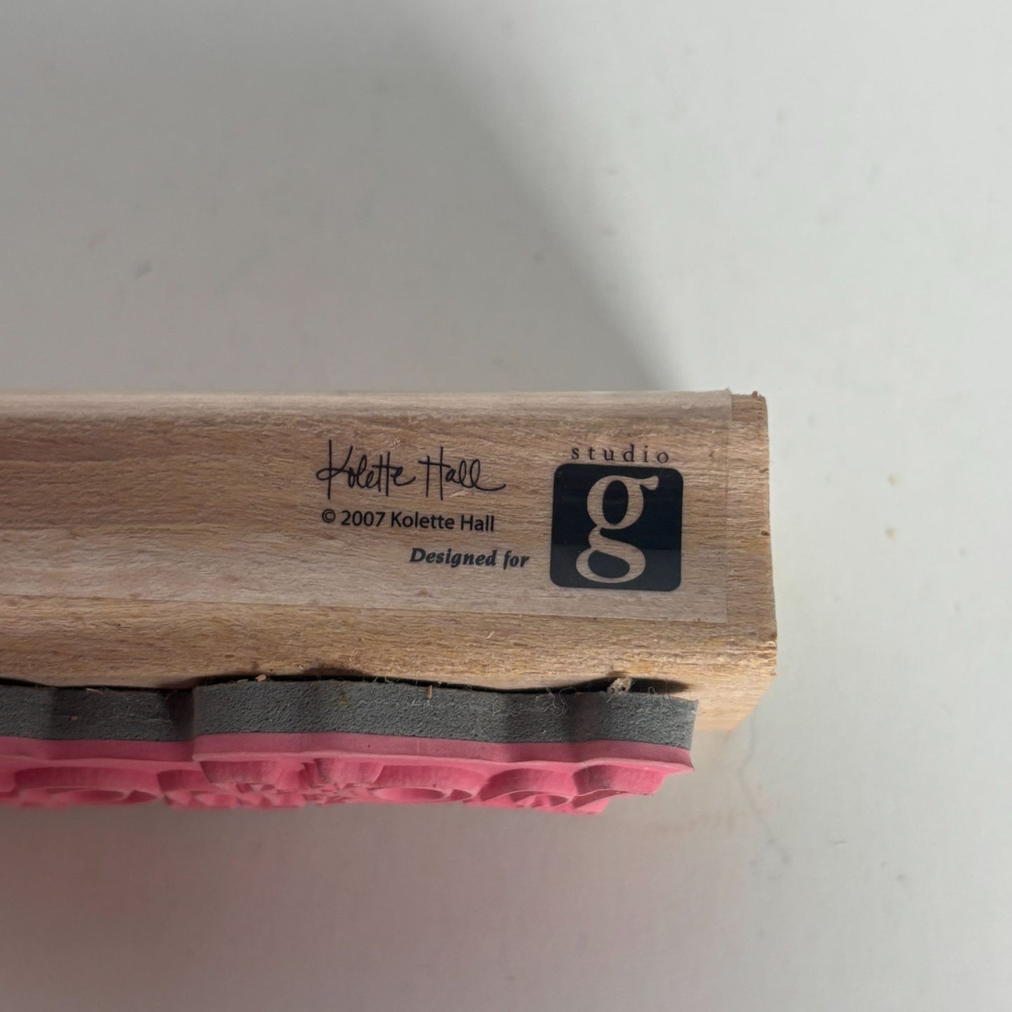 Studio G Rubber Stamp Ho Ho Ho Santa Greeting Holiday Christmas Card Making Word