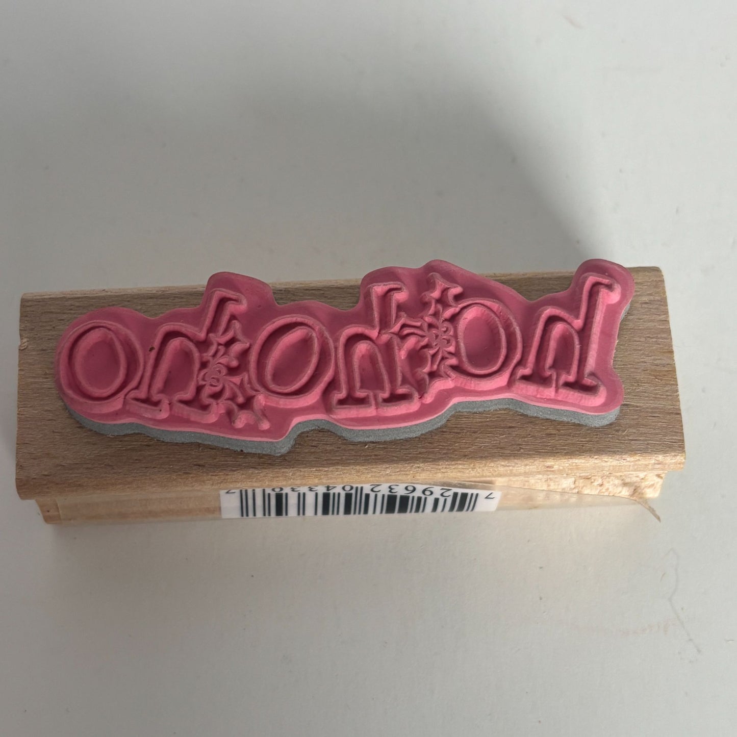 Studio G Rubber Stamp Ho Ho Ho Santa Greeting Holiday Christmas Card Making Word