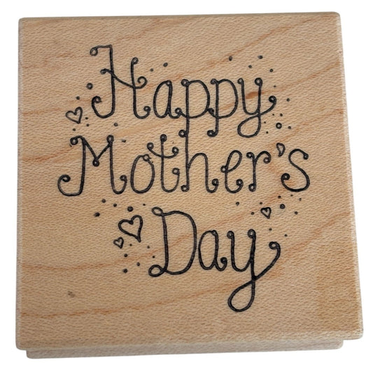 Great Impressions Rubber Stamp Happy Mothers Day Card Making Words Sentiment Mom