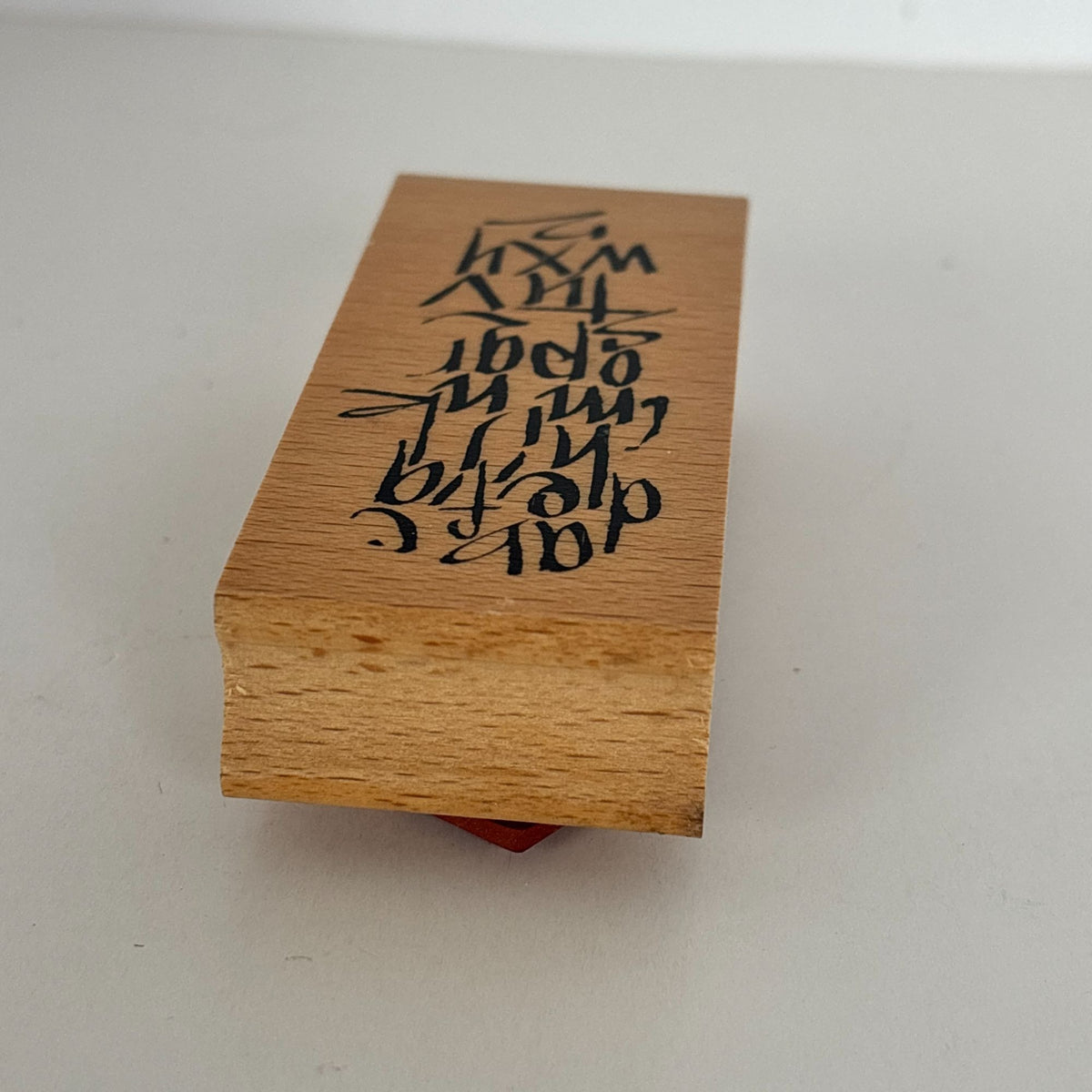 Club Stamp Rubber Stamp Wooden Alphabet Calligraphy Grunge Typography Cardmaking Junk Journaling Mixed Media