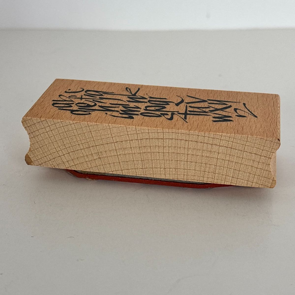 Club Stamp Rubber Stamp Wooden Alphabet Calligraphy Grunge Typography Cardmaking Junk Journaling Mixed Media