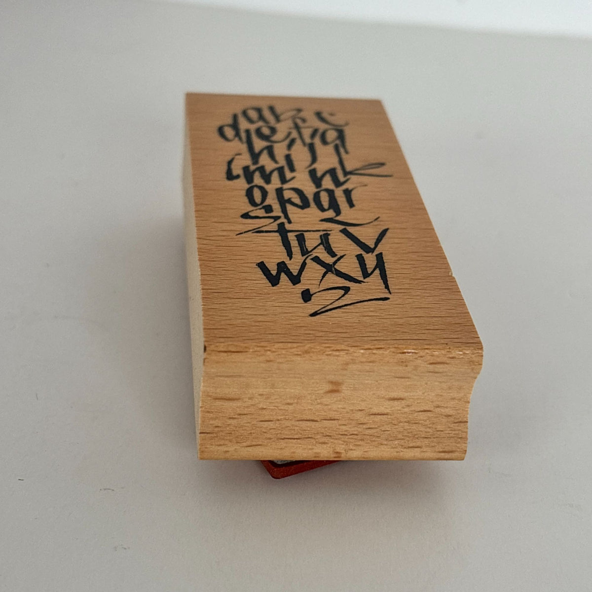 Club Stamp Rubber Stamp Wooden Alphabet Calligraphy Grunge Typography Cardmaking Junk Journaling Mixed Media