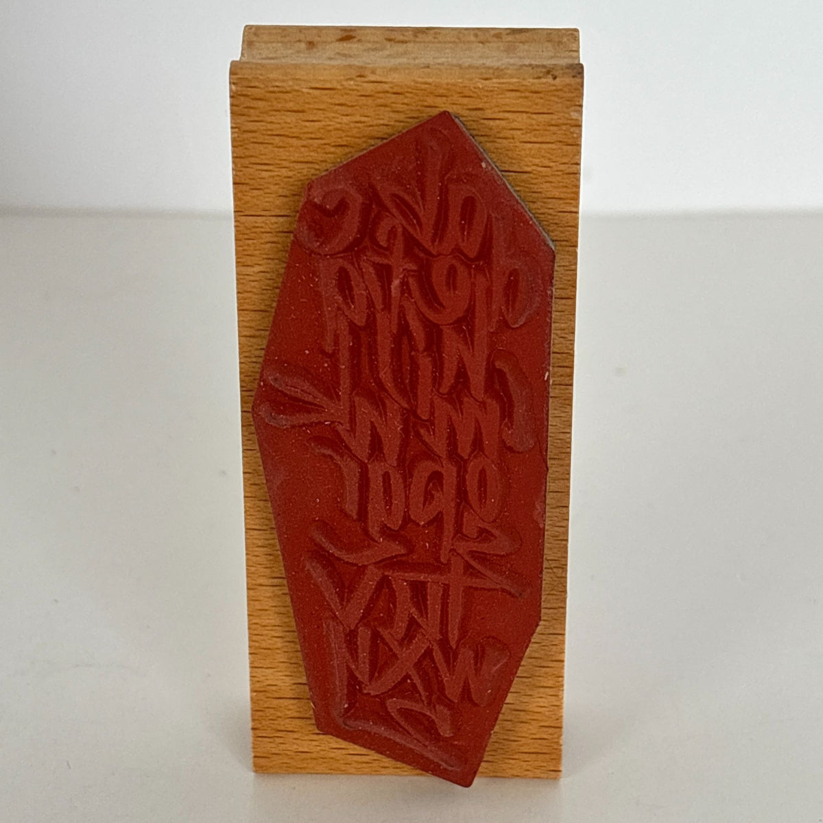 Club Stamp Rubber Stamp Wooden Alphabet Calligraphy Grunge Typography Cardmaking Junk Journaling Mixed Media