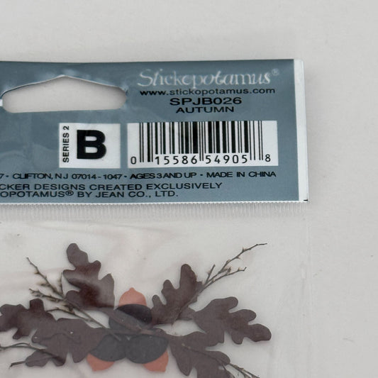 Jolees Boutique Autumn Sticker Collage Fall Wreath Scrapbooking Embellishments Cardmaking Thanksgiving Acorns