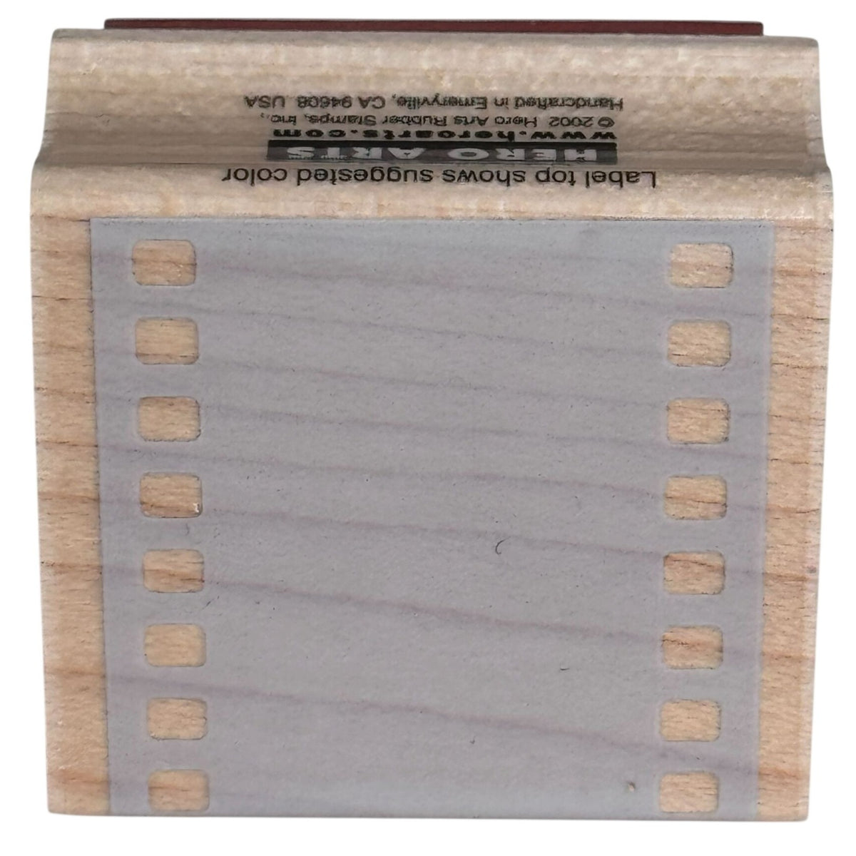 Hero Arts Rubber Stamp Film Background Block Filmstrip Border Movie C2517 Wood Cardmaking Photography