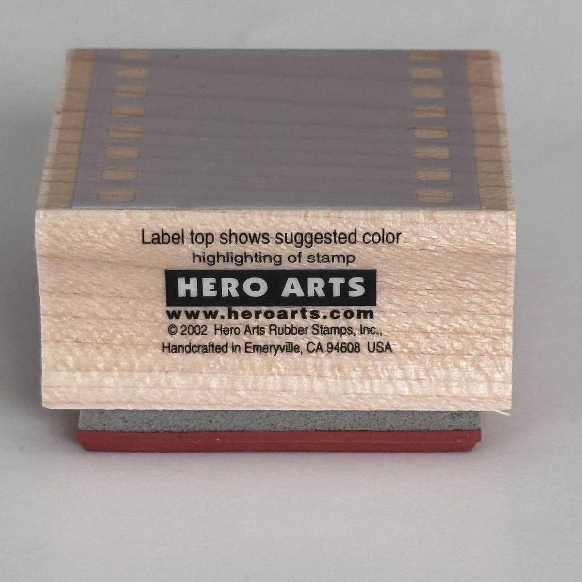 Hero Arts Rubber Stamp Film Background Block Filmstrip Border Movie C2517 Wood Cardmaking Photography