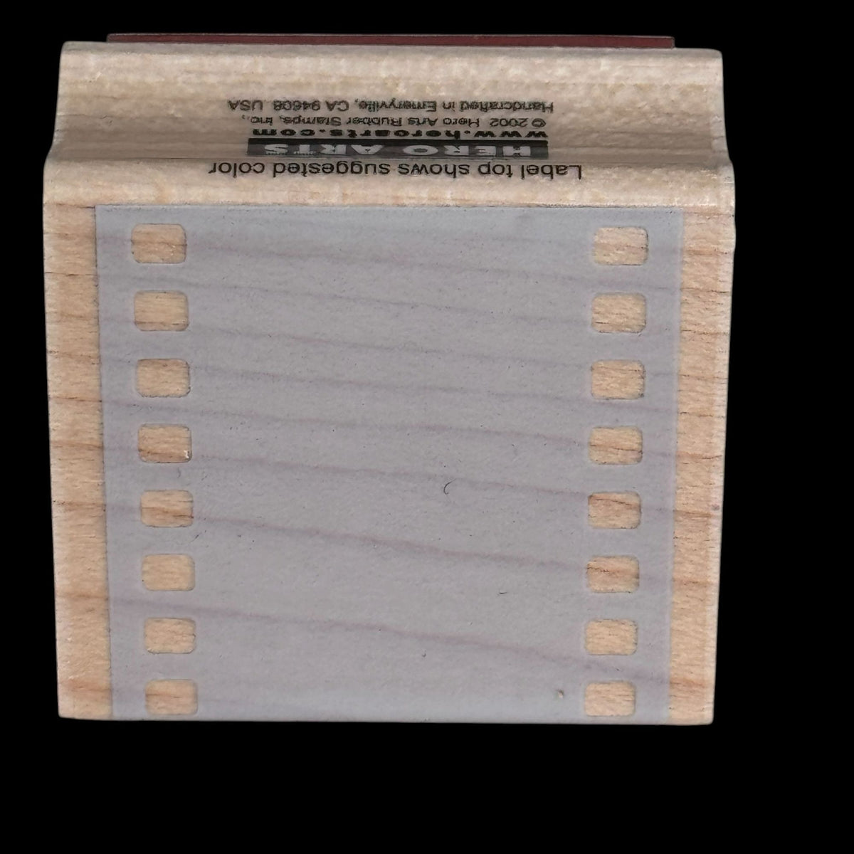 Hero Arts Rubber Stamp Film Background Block Filmstrip Border Movie C2517 Wood Cardmaking Photography
