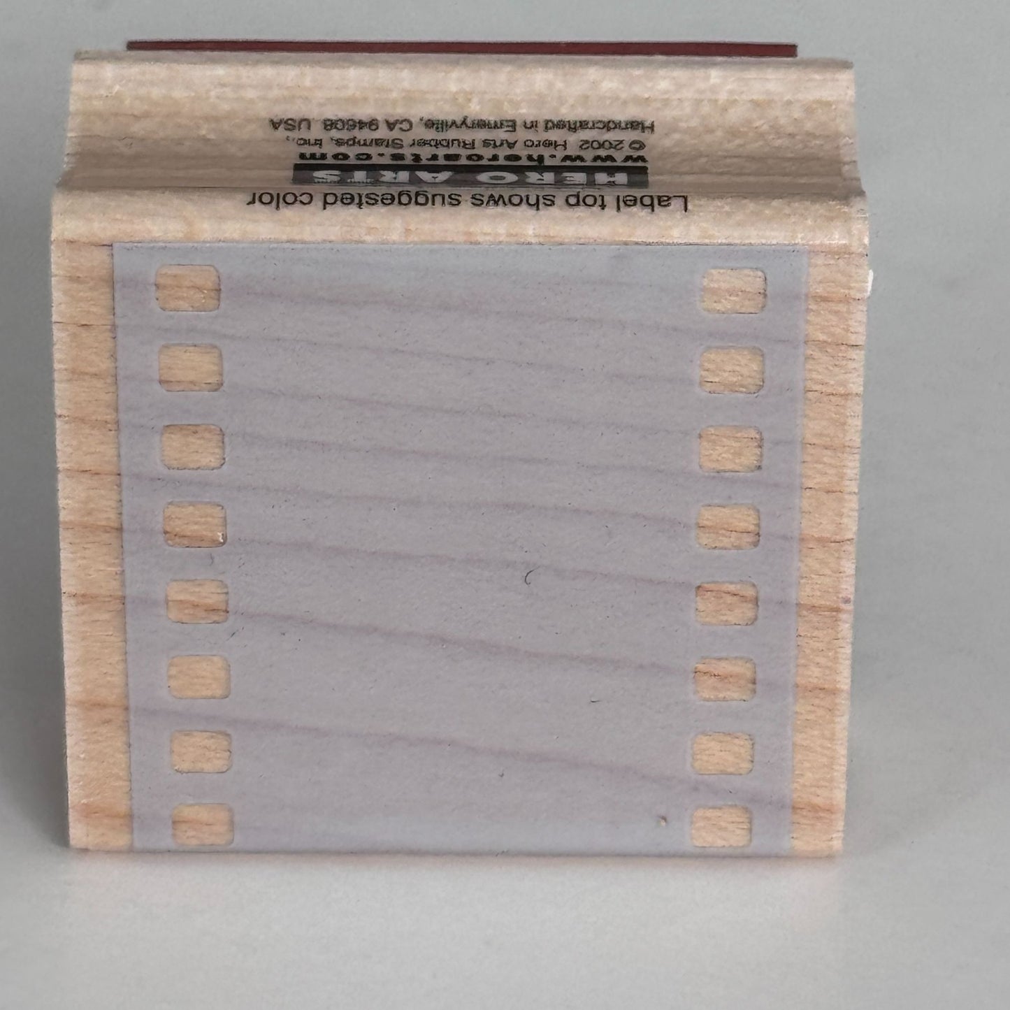 Hero Arts Rubber Stamp Film Background Block Filmstrip Border Movie C2517 Wood Cardmaking Photography