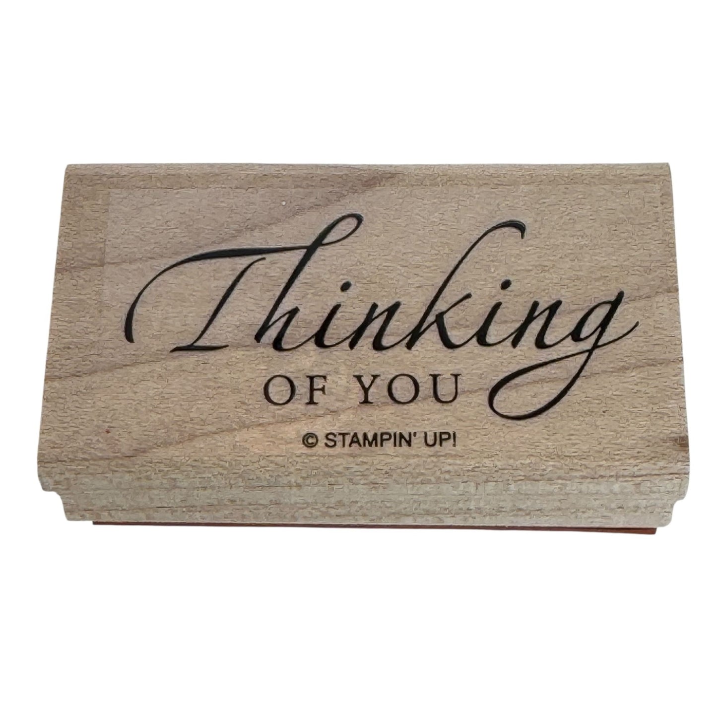 Stampin Up Rubber Stamp Thinking Of You Card Making Words Care Kindness Friend