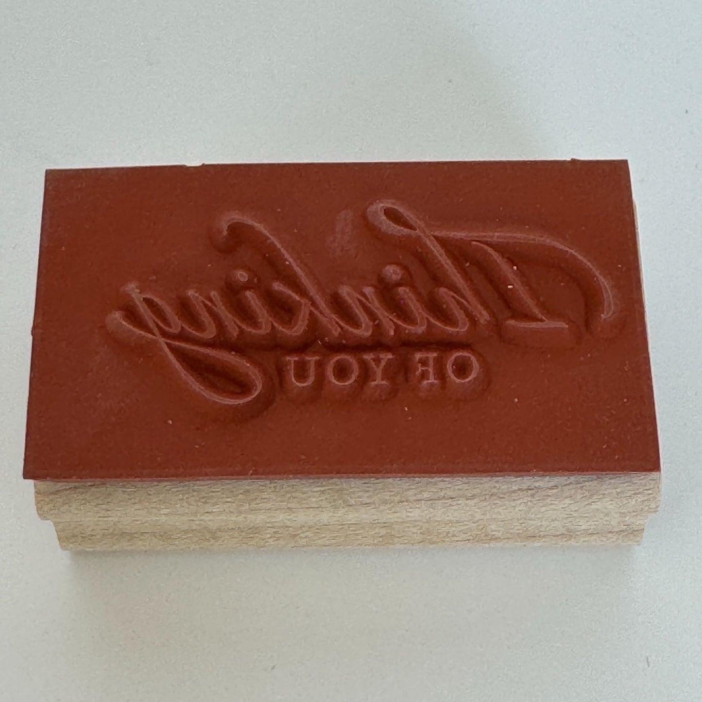 Stampin Up Rubber Stamp Thinking Of You Card Making Words Care Kindness Friend