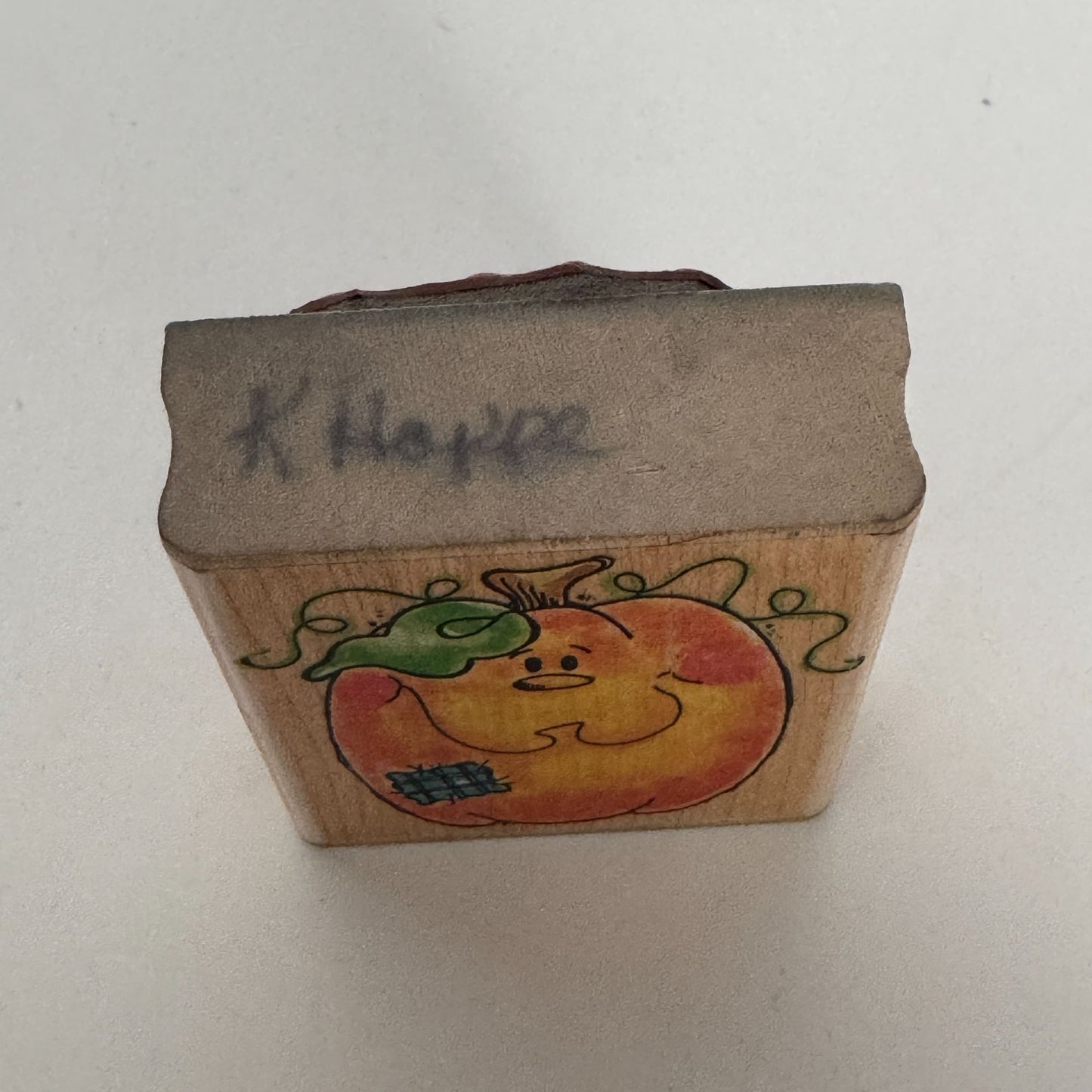 Penny Black Rubber Stamp Jolly Jack O Lantern Halloween Pumpkin Smile Patch