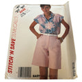 McCalls Stitch N Save Sewing Pattern 2442 Misses Top & Shorts Summer 14 16 18 UC
