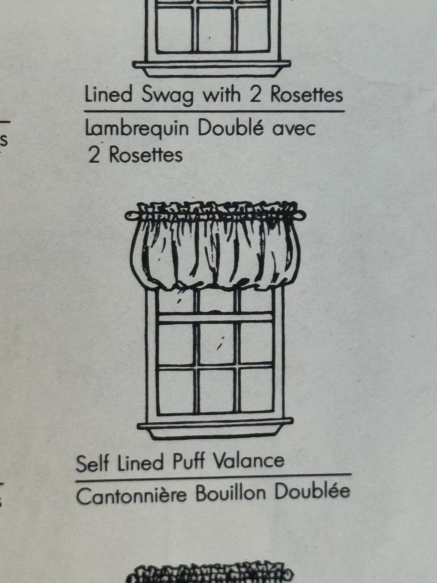 Simplicity Sewing Pattern 9799 Easy House Curtains Window Treatment Swag Valance