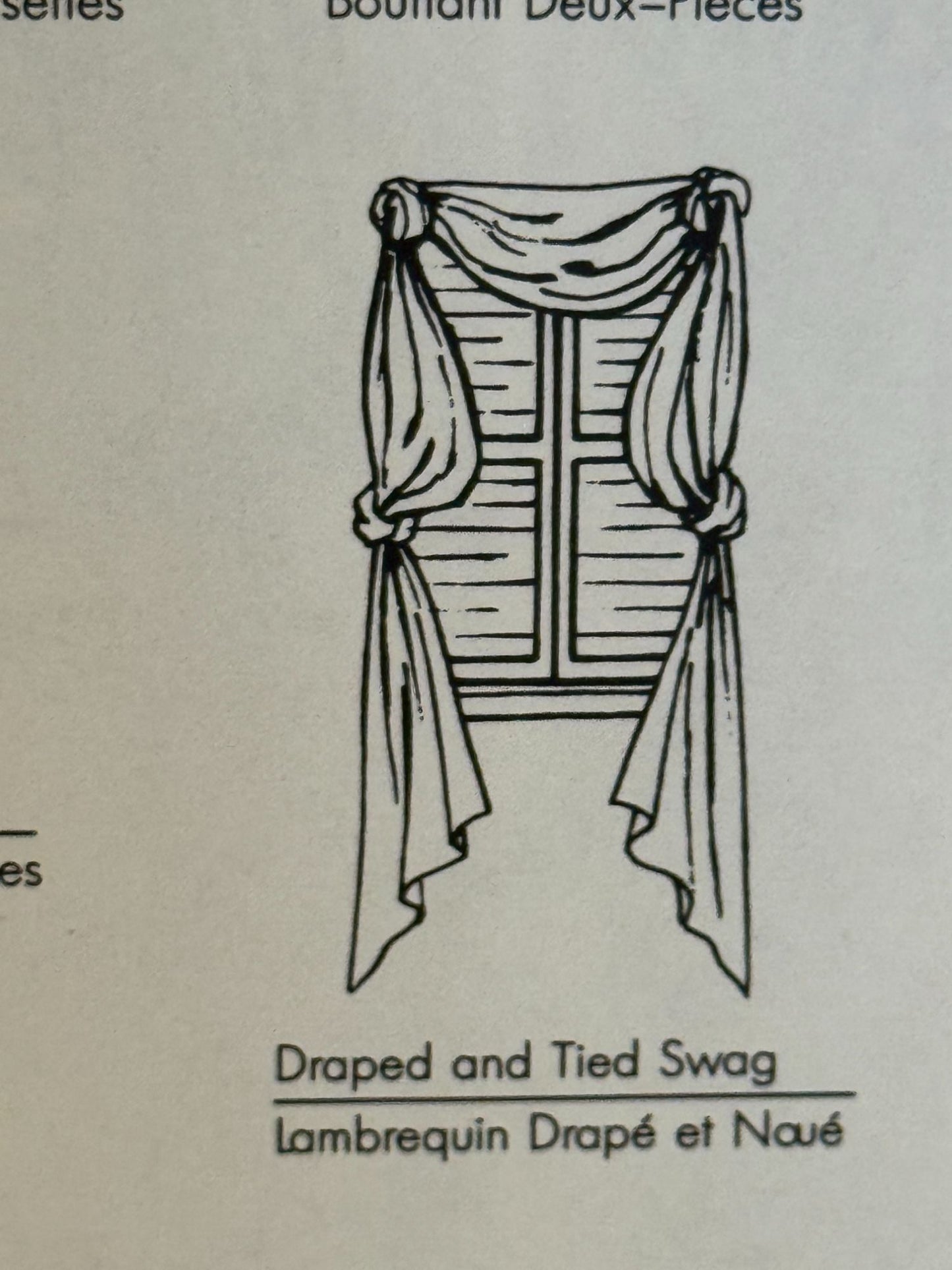 Simplicity Sewing Pattern 9799 Easy House Curtains Window Treatment Swag Valance