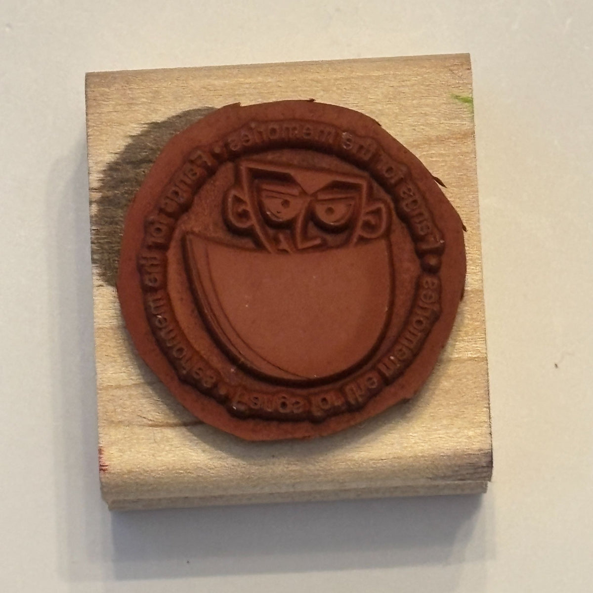 Stampin Up Rubber Stamp Fangs For The Memories Vampire Thanks Pun Halloween Card Making
