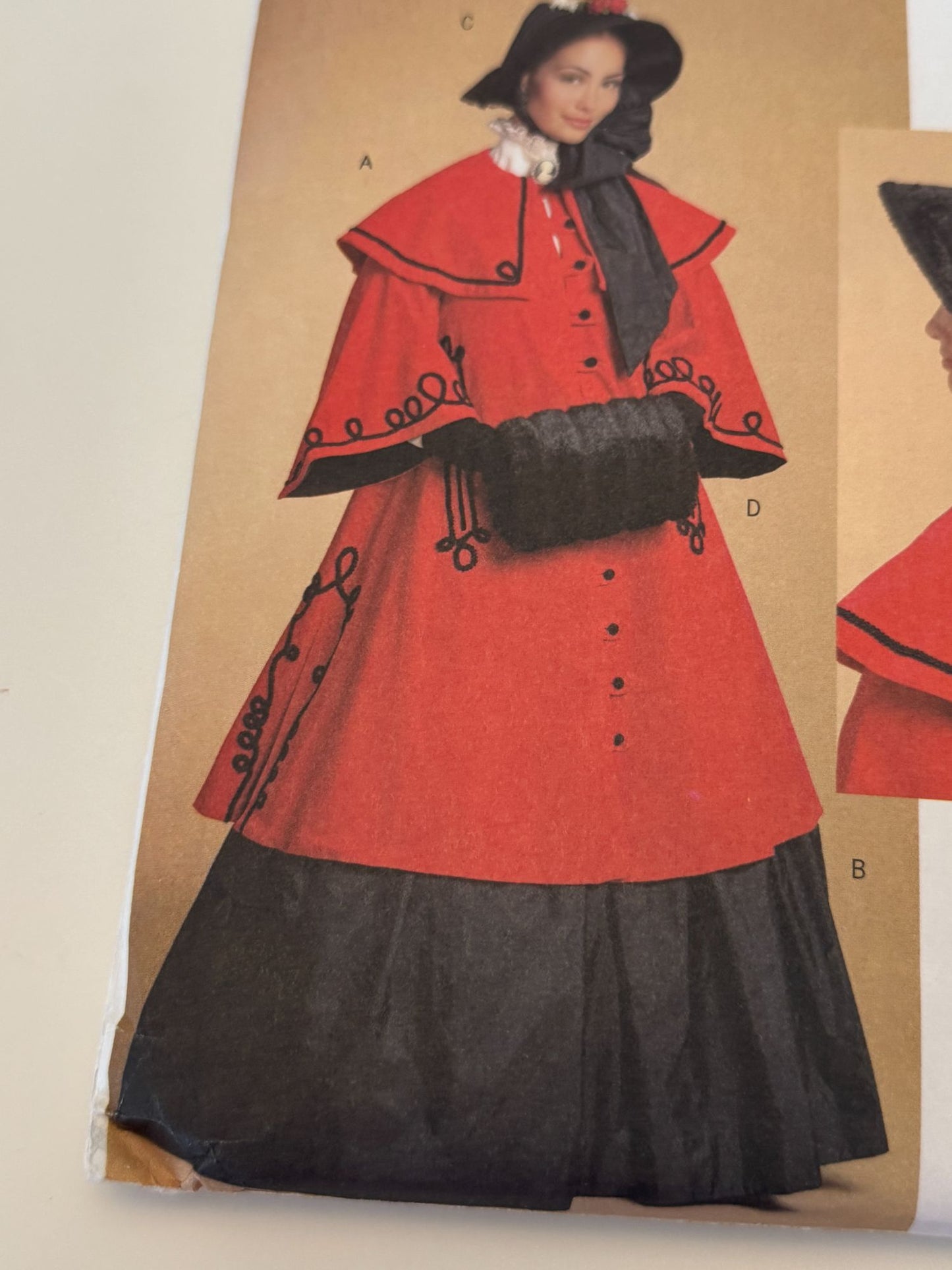 Butterick Sewing Pattern B5266 Victorian Christmas Costume Dickens Caroler 8-14