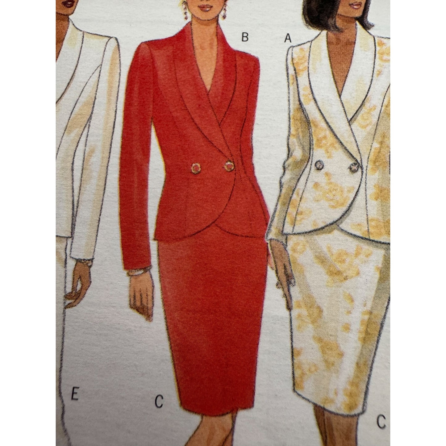 Butterick Sewing Pattern 4306 Work Suit Jacket Blazer Skirt Pants 1990s 18-22 UC