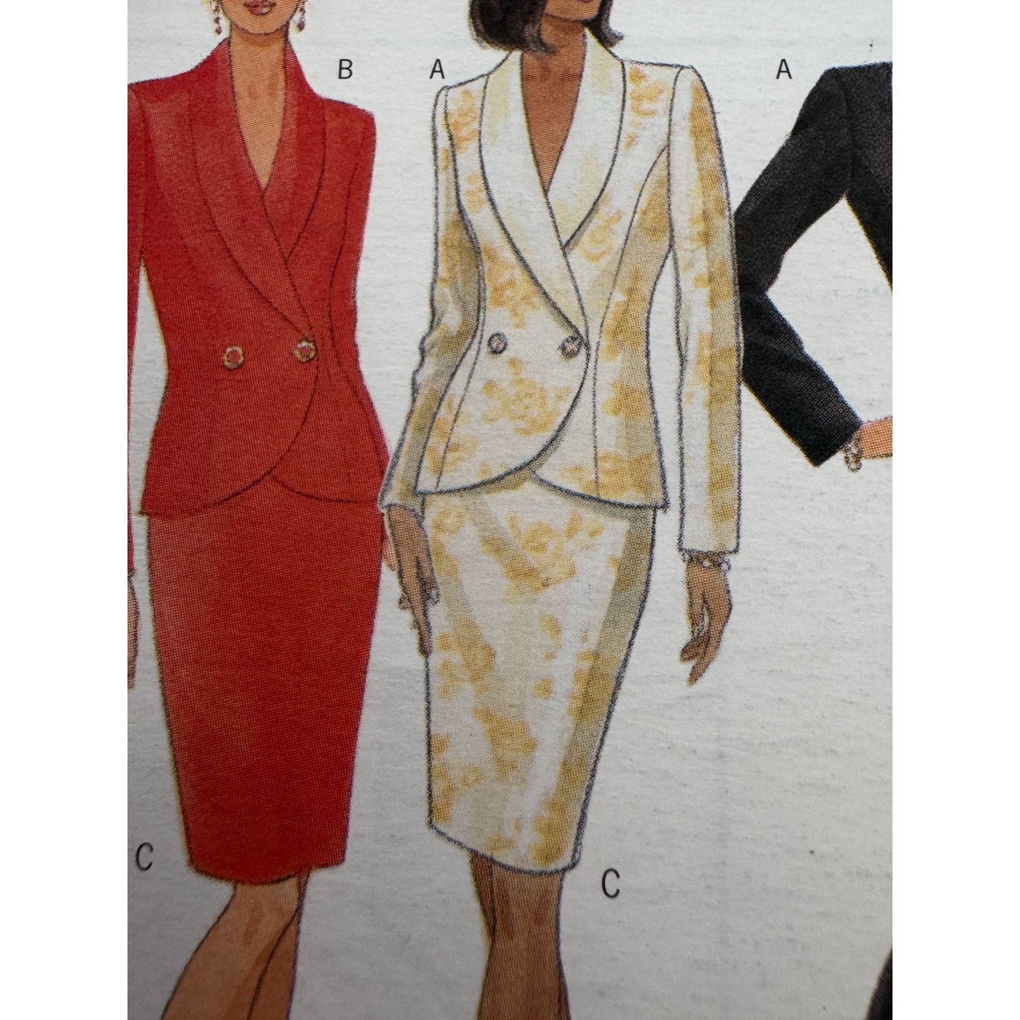 Butterick Sewing Pattern 4306 Work Suit Jacket Blazer Skirt Pants 1990s 18-22 UC