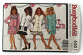 Butterick Sewing Pattern 6501 90s Girls Party Outfit Flounce Skirt Vintage 7-10 Uncut