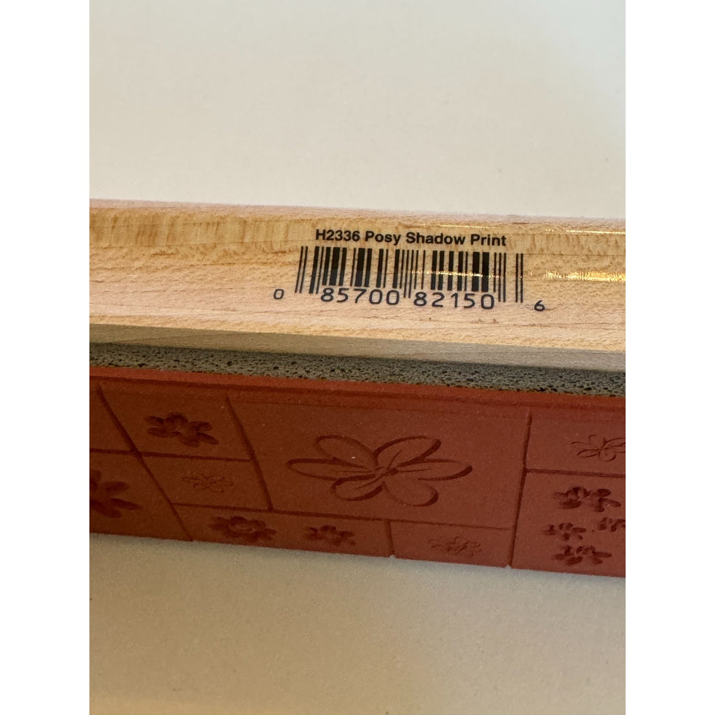 Hero Arts Rubber Stamp Posy Shadow Print Flower Squares Friendship Cardmaking