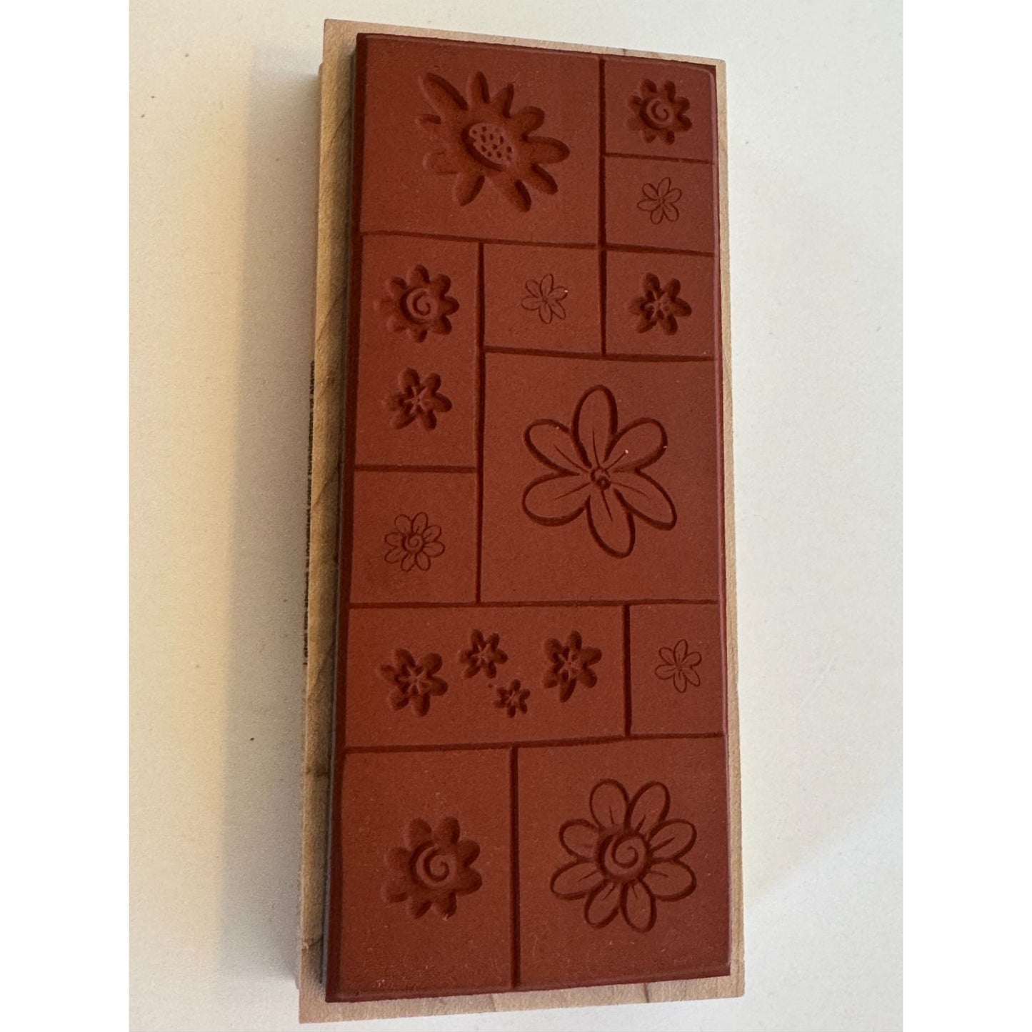 Hero Arts Rubber Stamp Posy Shadow Print Flower Squares Friendship Cardmaking