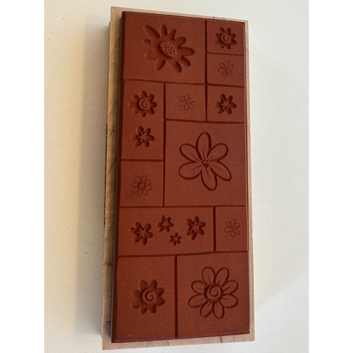 Hero Arts Rubber Stamp Posy Shadow Print Flower Squares Friendship Cardmaking