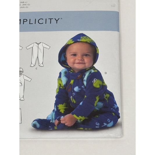 Simplicity Sewing Pattern S9215 Baby Jacket Pants Winter Outfit Newborn 12 month