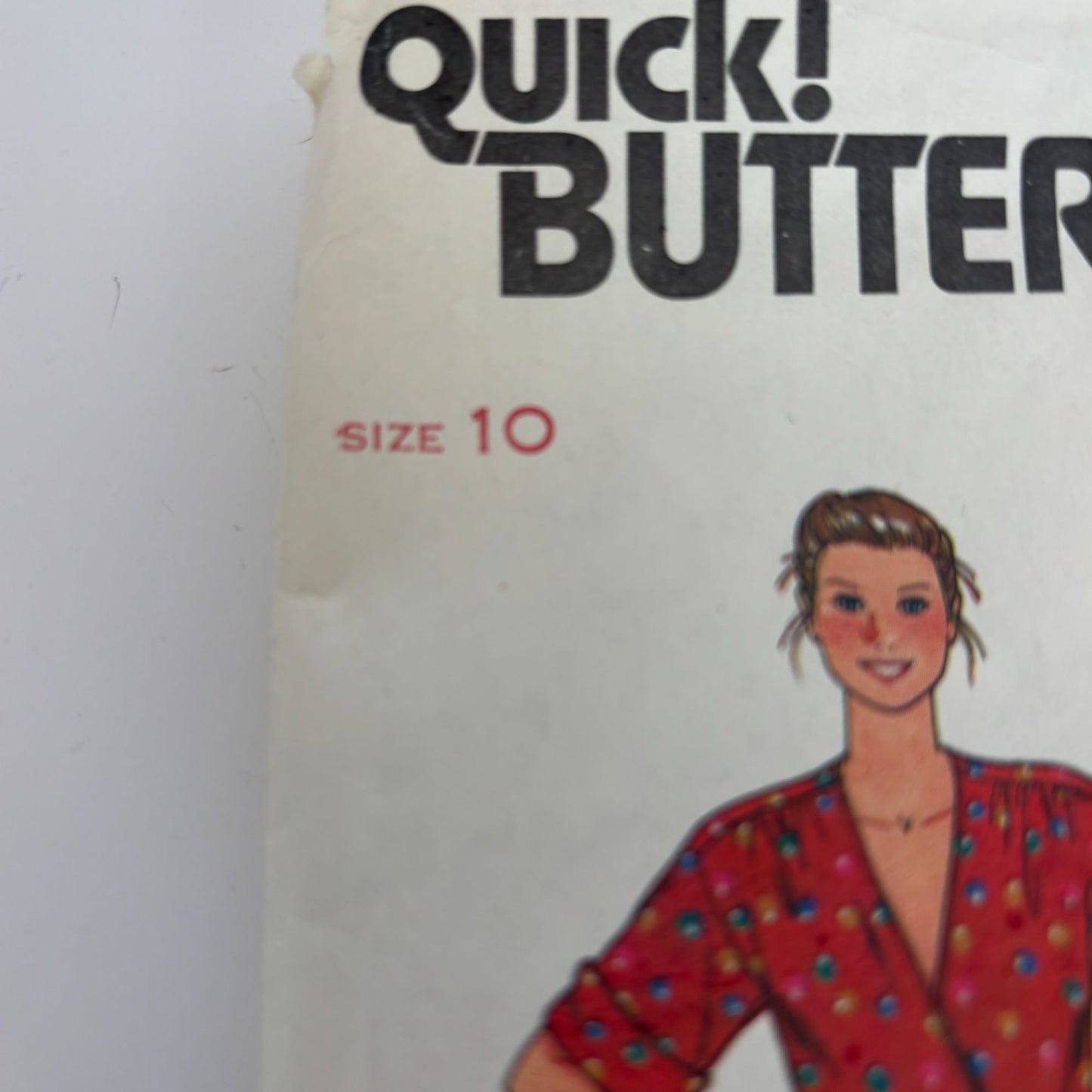Butterick Sewing pattern 6619 Misses Jumper and Dress Mock Wrap V-Neck CUT Sz 10