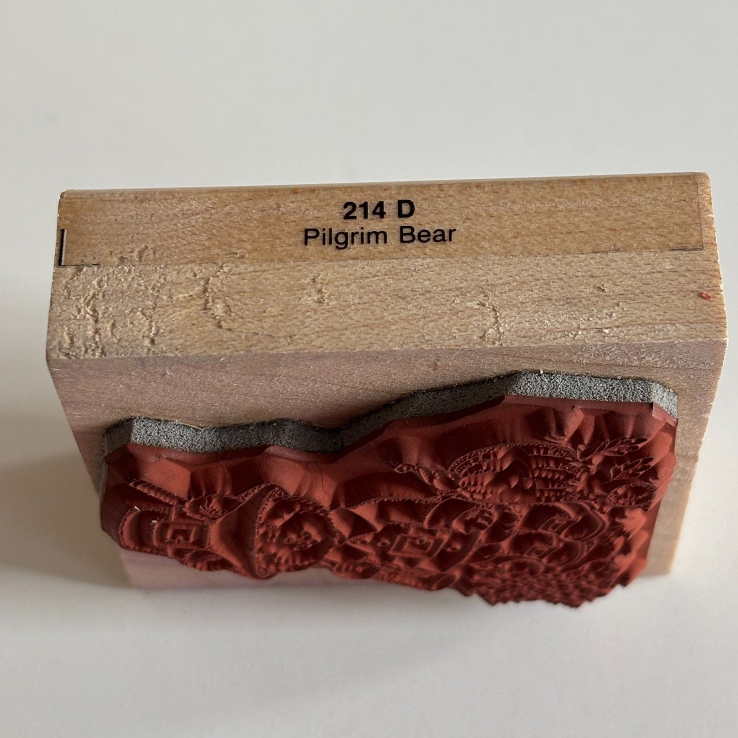 Penny Black Rubber Stamp Pilgrim Bear Thanksgiving Card Making Crafting 214D