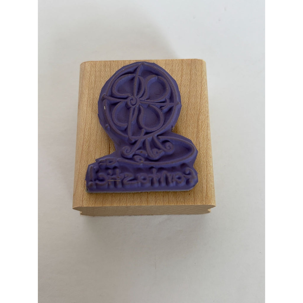 Stampin Up Wooden Rubber Stamp Fan Pun Fantastic Card Making Words Funny Summer