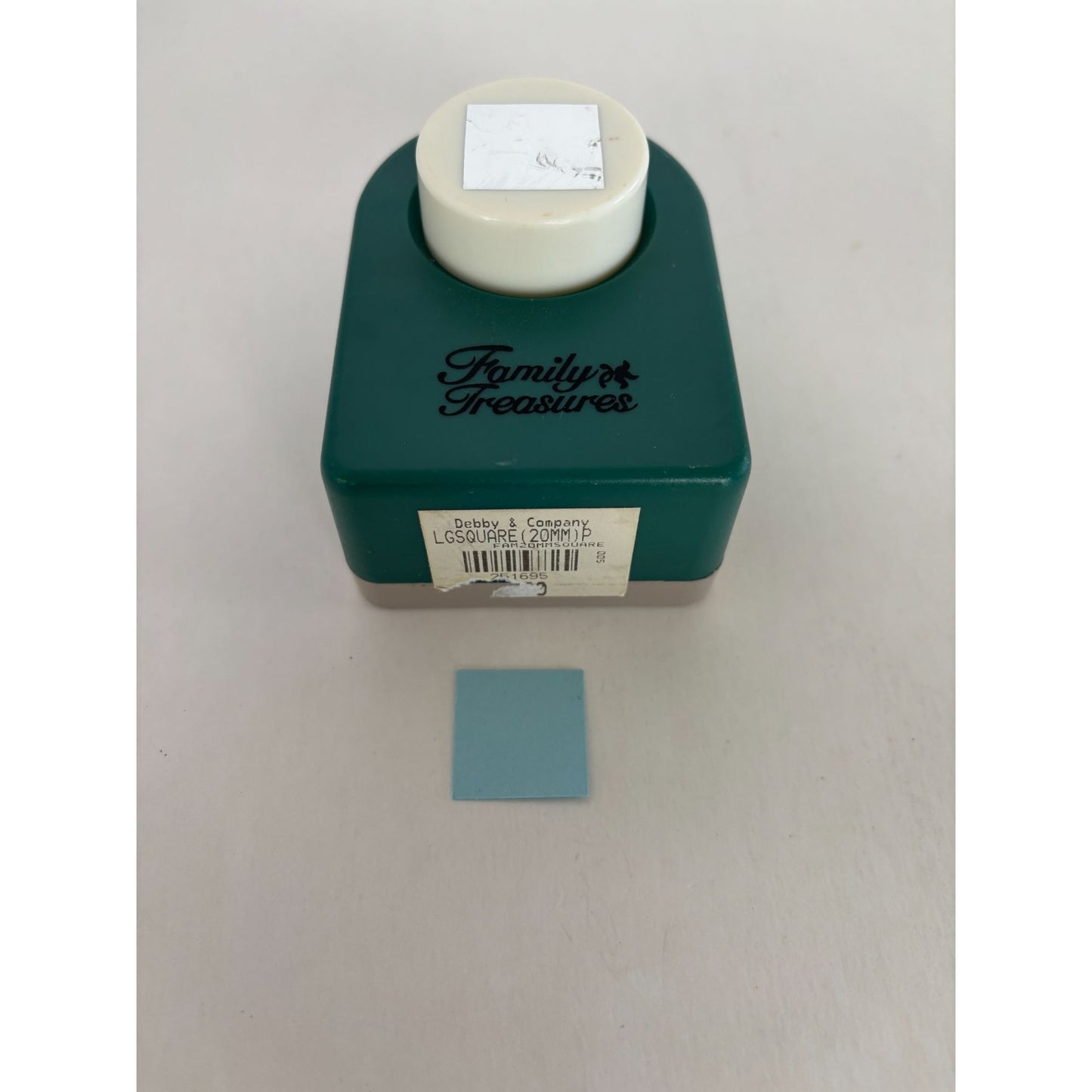 Family Treasures Paper Punch Square Shape Craft Diecut 3/4 Inch Card Making