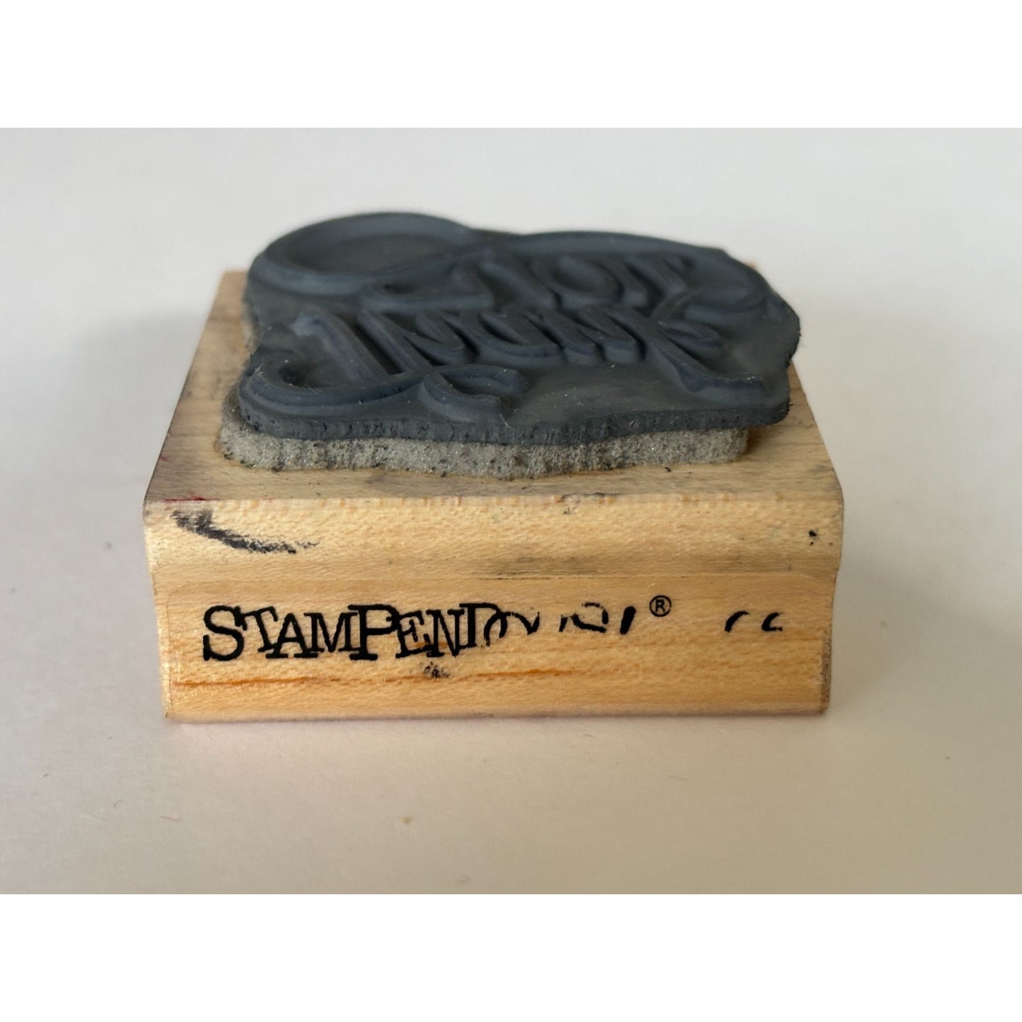Stampendous Rubber Stamp Thank You Cardmaking Fancy Script Scrapbooking Supply Craft