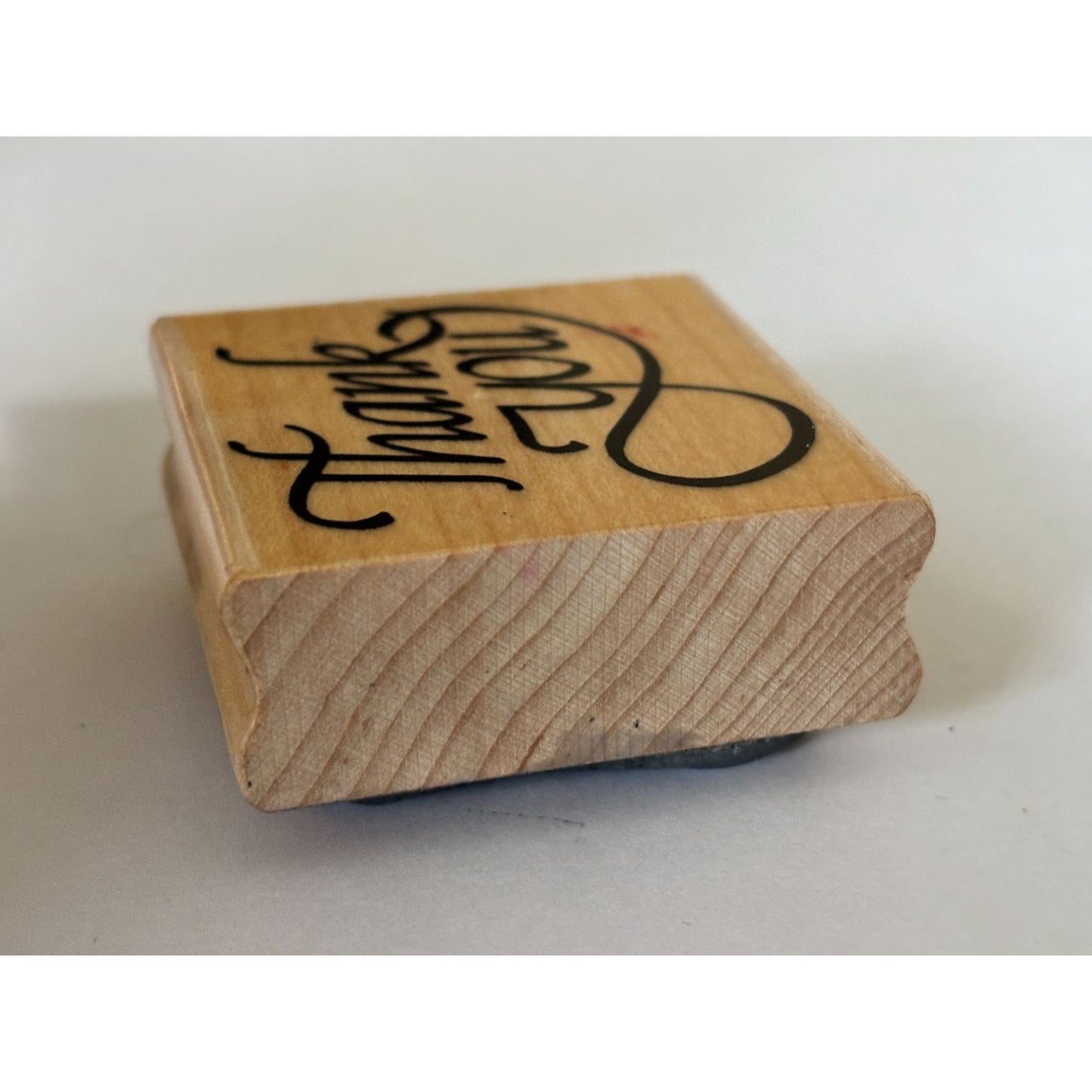 Stampendous Rubber Stamp Thank You Cardmaking Fancy Script Scrapbooking Supply Craft