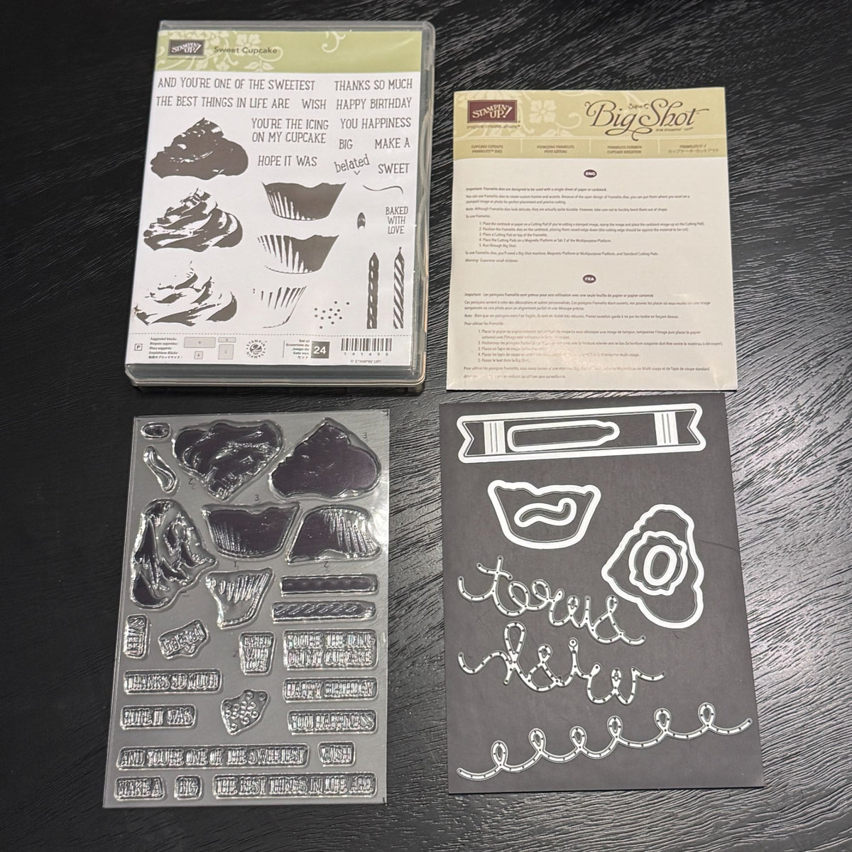 Stampin Up Sweet Cupcake Stamp Set and Framelits Dies Birthday Cake Cardmaking Baking Party Belated