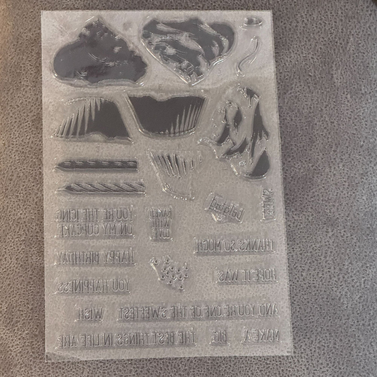 Stampin Up Sweet Cupcake Stamp Set and Framelits Dies Birthday Cake Cardmaking Baking Party Belated