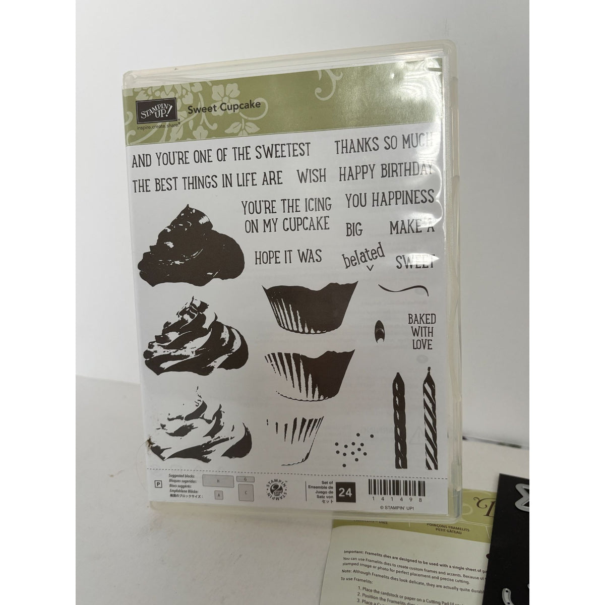 Stampin Up Sweet Cupcake Stamp Set and Framelits Dies Birthday Cake Cardmaking Baking Party Belated
