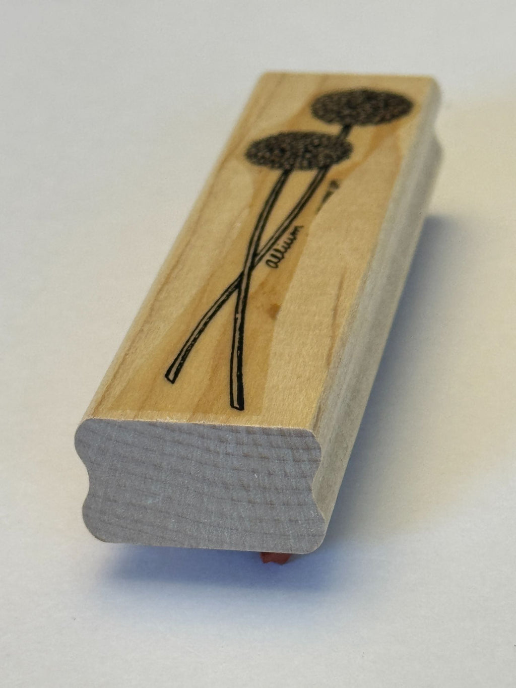 Stampin Up Rubber Stamp Allium Long Stemmed Flowers Floral Card Making Craft