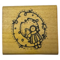Hooks Lines and Inkers Rubber Stamp Letter O Dianne J Hook Wooden Block Crafting