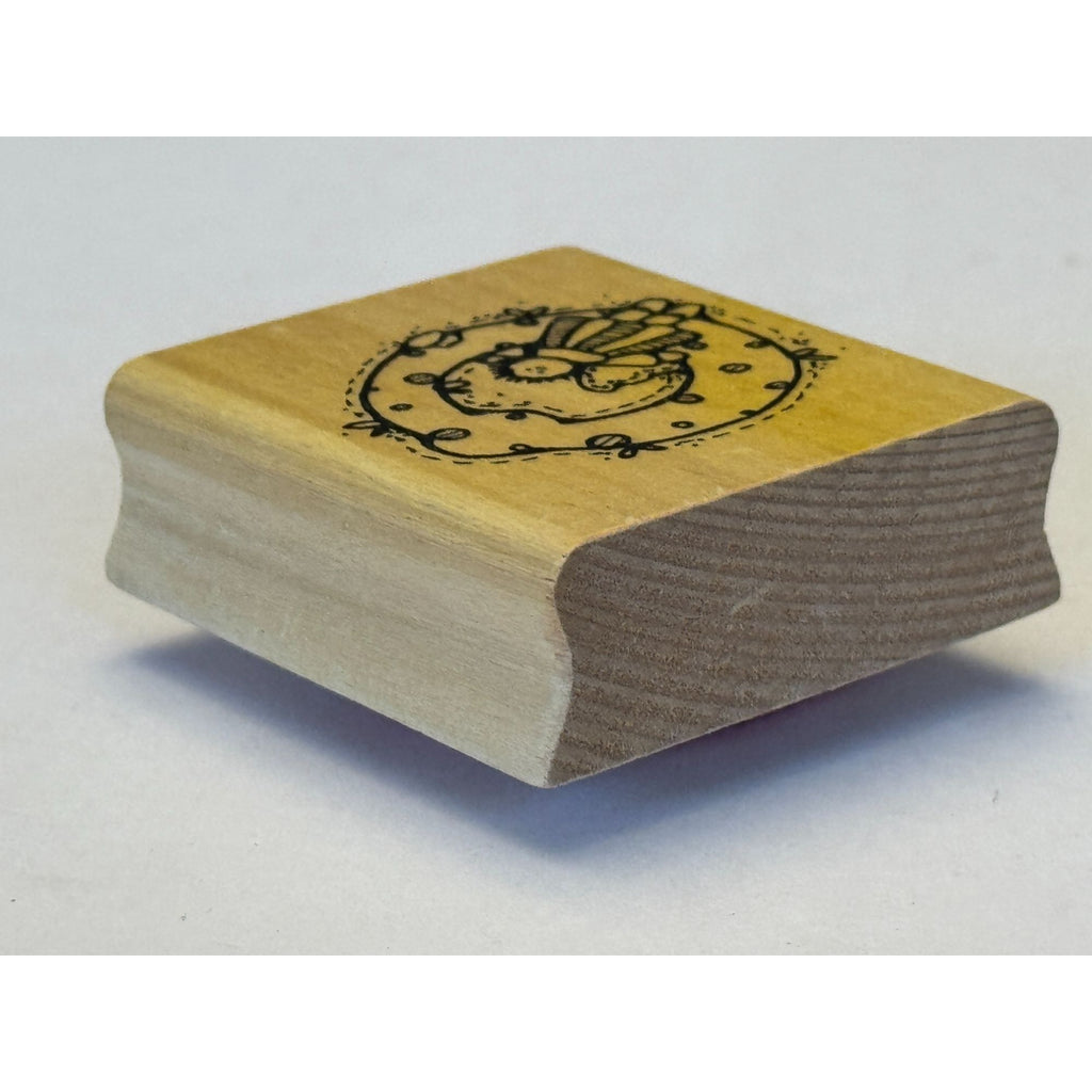 Hooks Lines and Inkers Rubber Stamp Letter O Dianne J Hook Wooden Block Crafting