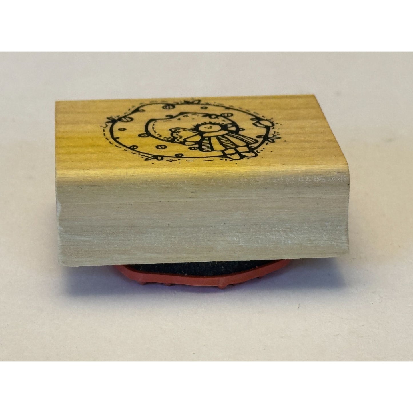 Hooks Lines and Inkers Rubber Stamp Letter O Dianne J Hook Wooden Block Crafting