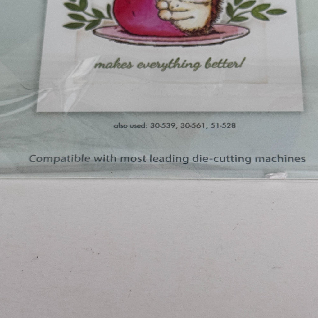Penny Black Tea Time Transparent Clear Stamps and Creative Metal Die Hedgehog Cardmaking Invitation