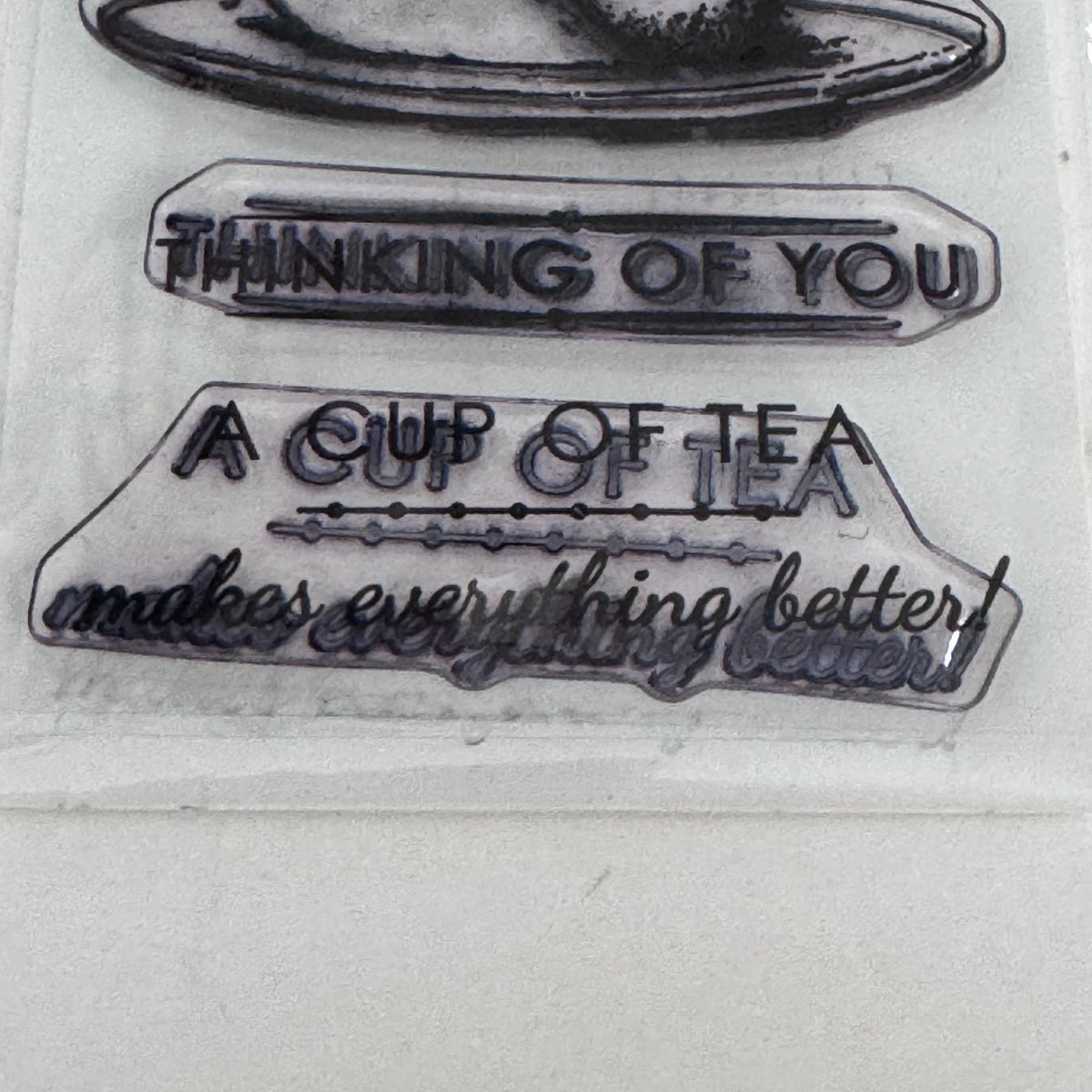 Penny Black Tea Time Transparent Clear Stamps and Creative Metal Die Hedgehog Cardmaking Invitation