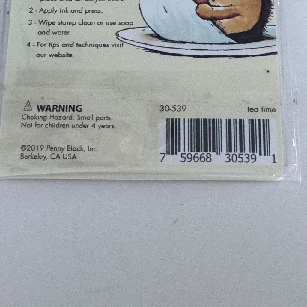 Penny Black Tea Time Transparent Clear Stamps and Creative Metal Die Hedgehog Cardmaking Invitation