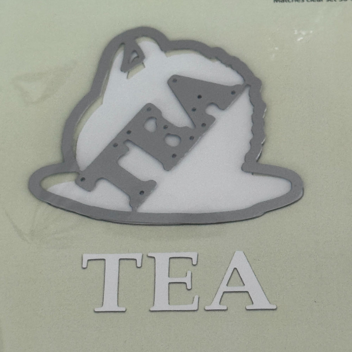 Penny Black Tea Time Transparent Clear Stamps and Creative Metal Die Hedgehog Cardmaking Invitation