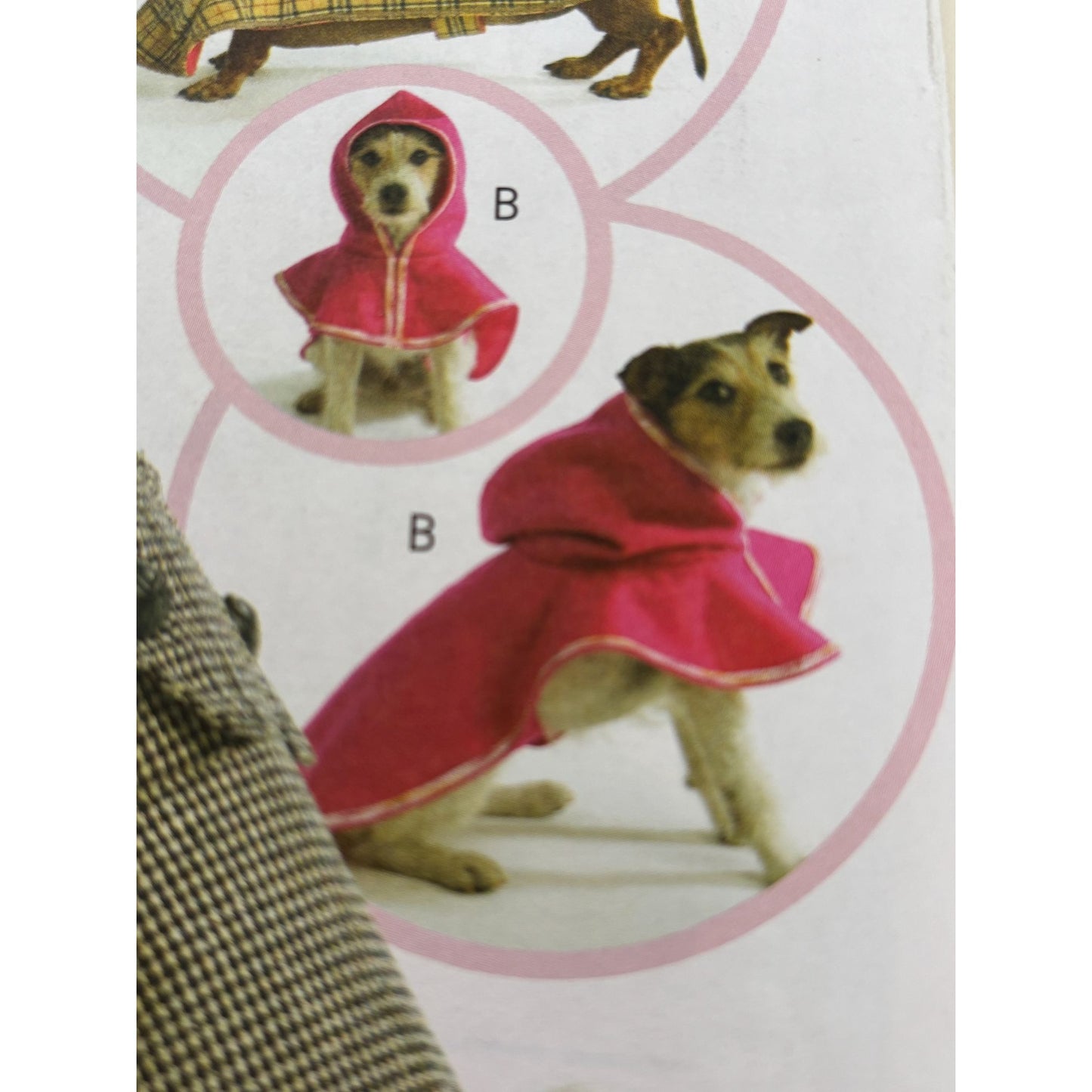 Butterick Sewing Pattern B4885 Dog Coat Pet Clothing Animal XS S M L 11-26 inch