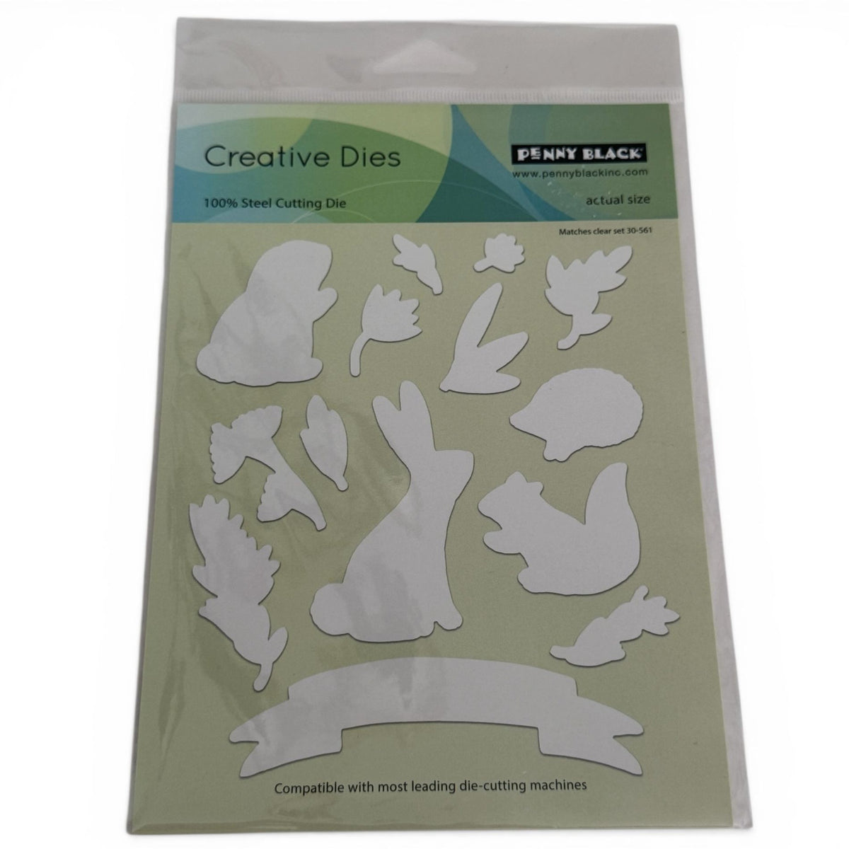 Penny Black Creative Dies Special Friends Woodland Animals Bunny Rabbit Squirrel Banner Steel Die