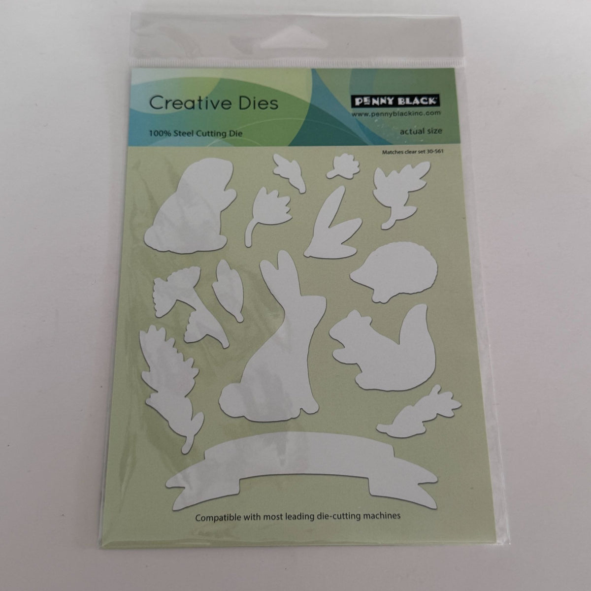 Penny Black Creative Dies Special Friends Woodland Animals Bunny Rabbit Squirrel Banner Steel Die
